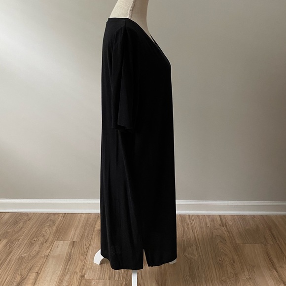 Charcoal Gray T Shirt Dress - Picture 4 of 8